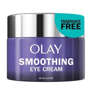 Olay Retinol 24 Night Smoothing Eye Cream, Fragrance-Free Hydrating Under Eye Treatment with Vitamin B3 and Retinol Complex for Fine Lines, Wrinkles, and Smoother Looking Skin, 0.5 Fl Oz