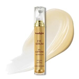 Anti-Aging Eye Serum with 5% Caffeine & Retinol – Under Eye Treatment for Dark Circles, PuffiR4EWDS13