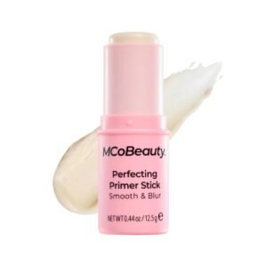 MCoBeauty Perfecting Primer Stick Smooth & Blur – 2-in-1 Mattifying Face Primer Stick & Oil Control Balm – Pore-Blurring Charcoal & Silica Core for Soft-Focus, Shine-Free Makeup Base & Touch-Ups