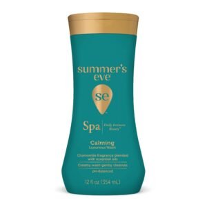 Summer’s Eve Spa Calming Daily All-Over Feminine Wash, 12 Fl Oz, pH Balance Feminine Wash Formulated to Remove Odor