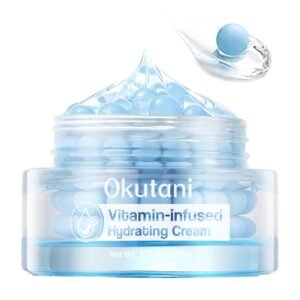 Okutani Collagen Capsule Jelly Moisturizer, Hydrating Face Cream with Hydrolyzed Collagen, Lightweight Gel Texture, 123456