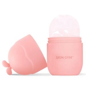 SKIN GYM Ice Roller for Face – Facial Ice Roller for Depuffing & Cooling Skin, Cold Face Roller to Minimize Pores & Soothe Skin, Reusable Cryo Ice Roller for Glowing Complexion