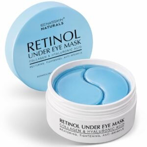 Under Eye Patches for Dark Circles: 30 Pairs Enaskin Naturals Retinol Collagen Eye Gels Mask – Reduce Wrinkles Puffy & Bags – Skin Treatment Pads – Anti Aging Moisturizer For Women (Blue)