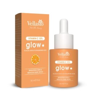 Vellasio 15% Vitamin C Serum with Hyaluronic Acid & Kojic Acid, Water-Based, Skin Brightening, for All Skin Types, Men and Women