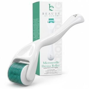 Derma Roller for Scalp, Beard & Face – Microneedling Roller with 540 Stainless Steel 0.25mm Micro Needles, Microneedle Tool for Hair, Skincare Tools for Women & Men