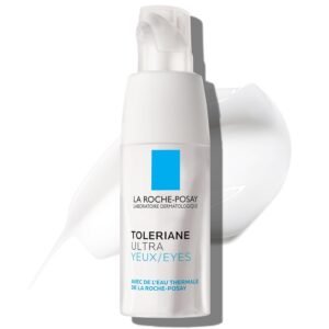 La Roche-Posay Toleriane Dermallergo Eye Cream Soothing Repair Moisturizer, Soothes and Comforts Sensitive Skin, Allergy Tested, Fragrance Free, Alcohol Free, Formerly Toleriane Ultra Eyes
