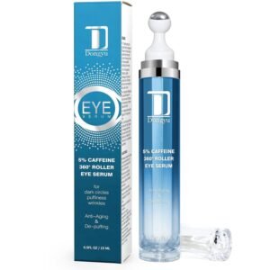 Caffeine Eye Cream for Dark Circles: Under Eye Cream Morning Skincare – Daily Eye Serum for Eyelids Puffiness (Formula Upgraded)