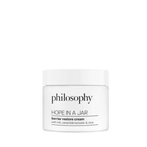 philosophy hope in a jar barrier restore cream – with ha+ complex, cica & ceramides – intensely hydrating moisturizer for dry, sensitive skin – repairs & soothes