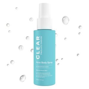 Paula’s Choice CLEAR Exfoliating Back & Body Acne Spray, Bacne Spray with 2% BHA Salicylic Acid Back Acne Treatment for Clogged Pores, Blackheads & Breakouts, Alcohol-Free, Fragrance-Free, 4 Fl Oz