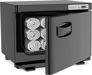 Hot Towel Warmer SalonDepot 8L Capacity Spa Towel Warmer with Compact Design for Salon, Barber Shop, Massage & Facial (Black)