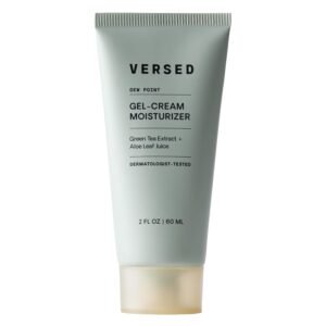 Versed Dew Point Gel Moisturizer For Face – Antioxidant-Rich Gel Cream with Green Tea Extract + Aloe Leaf Juice – Fast Absorbing, Non-Greasy Hybrid Facial Cream for Dry Skin, Vegan (2 fl oz)