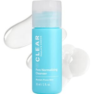 Paula’s Choice CLEAR Pore Normalizing Facial Cleanser, Acne Daily Face Wash, Salicylic Acid Face Cleanser for Clogged & Enlarged Pores, Redness, Suitable for Blackhead-Prone Skin Fragrance Free