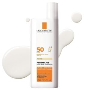 La Roche-Posay Anthelios Sunscreen SPF 40, Ultra-Light Fluid Broad Spectrum SPF 40, Face Sunscreen with Titanium Dioxide Mineral, Lightweight & Fast-Absorbing, Oil-Free, Matte Finish