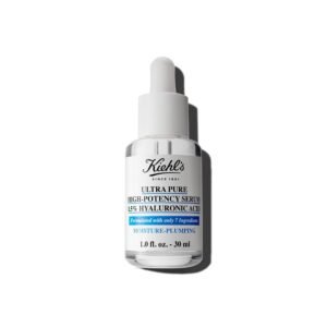 Kiehl’s Ultra Pure High-Potency 1.5% Hyaluronic Acid Serum, Concentrated Face Serum for Dry Skin, Instantly Boosts Hydration, Plumps Skin, All Skin Types, Fragrance-free – 1 fl oz