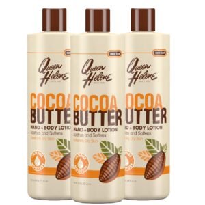 QUEEN HELENE Cocoa Butter Hand & Body Lotion 16 oz (Pack of 3)