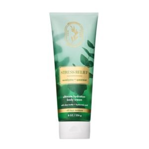 Bath & Body Works Eucalyptus Spearmint Aromatherapy Body Cream, Ultimate Hydration Moisturizer for Stress Relief with Shea Butter & Hyaluronic Acid for Dry Skin, 8 fl oz – 1 Pack