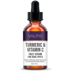 VALITIC Vitamin C Serum – Anti Aging and Dark Spot Remover for Face, Skin Care with Niacinamide, Hyaluronic Acid, Collagen, Kojic Acid, Turmeric – Brightening Face Serum 1 fl oz