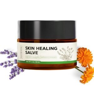 Skin Healing Salve – Repair Dry & Cracked Skin – All Natural Organic & Vegan – Ointment to Nourish & Support Healing Process of Body – Made With Locally & Organically Grown