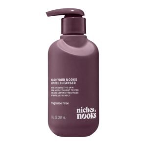 Niches & Nooks Gentle Nooks Cleanser – Fragrance-Free – Unscented Feminine Wash, pH Balanced Intimate Cleanser for Women, Safe for Sensitive Skin, Daily Use – 7 oz