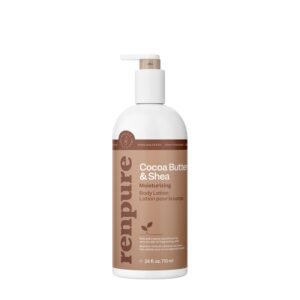 Renpure Cocoa Butter & Shea Butter Ultra-Hydrating Body Lotion – Rich & Creamy Formula for Long Lasting Hydration- For Dry to Very Dry Skin – Cocoa Butter and Shea Butter – 24 Fl Oz