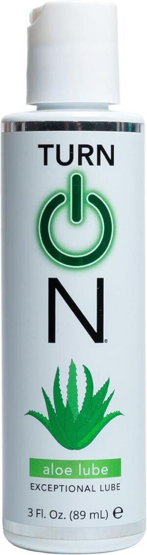 Turn On Aloe-Based Personal Lubricant | Hydrating Lube for Sensitive Skin, Silky Smooth & Non-Sticky, 3 fl oz