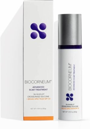 Biocorneum Advanced Scar Treatment with Silishield® & SPF 30 50g – Silicone Scar Gel for Scars – Surgeon Recommended for New & Old Scars – Silicone Scar Cream for Surgical Scars Suitable for Kids