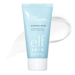 e.l.f. SKIN Holy Hydration! Sleeping Mask, Moisturizing & Plumping Dual-Use Sleep Or Rinse-Off Face Mask, Soothes Skin With A Creamy Formula