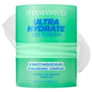 Vitamasques Ultra Hydrate Gel Cream – Lightweight Balance, Hydrating & Soothing Moisturizer (1.69 Fl oz)