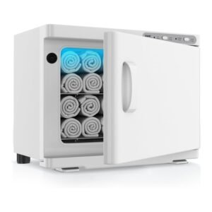 Hot Towel Warmer for Spa,2-in-1 Thermostatic Towel Heater,23L Large Capacity with Quick and All-Round Heating for Facial SPA,Beauty Salon,Esthetician and Bathroom White