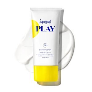 Supergoop! PLAY Everyday Lotion – Broad Spectrum Body & Face Sunscreen – Great for Active Days – Fast Absorbing, Water & Sweat Resistant