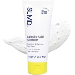 SLMD by Dr. Pimple Popper – Salicylic Acid Cleanser (2 fl oz) Exfoliating Gel Cleanser Face Wash Acne-Prone Skin – Face Wash Helps Reduce the Appearance of Blackheads & Whiteheads