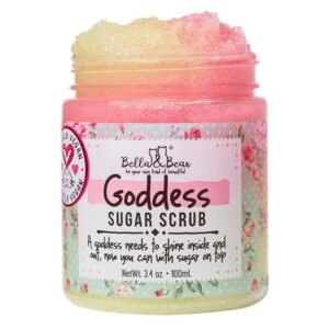 Bella & Bear Goddess Sugar Scrub – Travel Size – Vegan 3.4oz (Travel Size)
