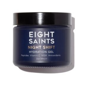 Eight Saints Night Shift Anti-Aging Gel Face Moisturizer, Anti Wrinkle Night Cream Gel For Face To Reduce Fine Lines and Wrinkles, with Peptides, Vitamin C, and Aloe Vera, 2 Ounces