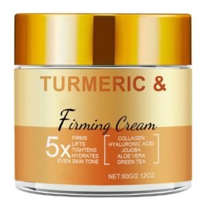 Turmeric Face Cream, Natural Turmeric Face Moisturizer for Lifting Hydrating Day-Night Anti-Aging Cream for Normal, Dry, Oily & Combination Skin 2.12 FL OZ