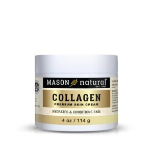 MASON NATURAL Collagen Premium Skin Cream, Women’s Anti,Aging Face & Body Daily Moisturizer for Hydration & Firmness, Pear Scent, 4 oz