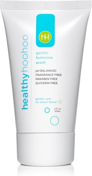 Gentle Feminine Wash for Women, pH Balanced Vulva Cleanser for Sensitive Skin, Plant Based Natural Hygiene, Unscented Vaginal Soap, Paraben and Glycerin Free (4 fl oz)