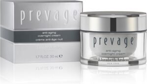 Elizabeth Arden PREVAGE Anti-Aging Night Cream for Women, Hydrating Face Moisturizer, Firming, Reduces Fine Lines & Wrinkles, With Antioxidant Idebenone Technology, 1.7 Oz