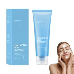 Hydrating Hyaluronic Acid Facial Cleanser for Women – Gentle Oil Cleanser for Face, Korean Skincare Formula, Deep Pore Cleansing, Moisturizing & Refreshing, 120g/4.23oz