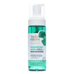 By Nature Foaming Cleanser with Hyaluronic Acid + Cica – Hydrating Face Cleanser For Bright and Fresh Skin – Skincare from New Zealand – 5 fl.oz
