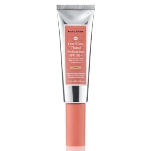 Naturium Dew-Glow Tinted Moisturizer SPF 50+ Light, Daily Moisturizing Sunscreen & Face Primer with Tint, Skin Protector with Dewy Finish, 1.7 oz