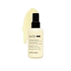 philosophy purity made simple oil-free mattifying moisturizer – with bamboo extract, green tea & vitamins C & E – nourishing formula delivers 24-hour hydration – 4.7 fl oz