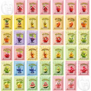 Kaely 40 Pack Bulk Face Masks for Kids, Kids Face Mask Spa Day Kit Supplies, Spa Party Favors for Teens Girls Women, Sheet Facial Mask Skincare Gifts Set, Moisturize Soothe for All Skin Types, 01