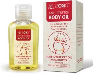 Stretch Mark Oil for Pregnancy Massages Body & Reduces Scar Appearance, Removes Stretch Mark Prevention, Prenatal & Postnatal Tummy Skin Care, Firming Skin Elasticity for Maternity, 2.03oz(1Pack)