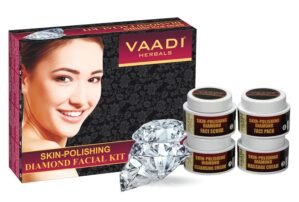 Facial Kit – Skin-polishing Diamond Facial Kit – ★ ALL Natural – ★ Suitable for All Skin Types and Both for Men and Women – ★ 70 Grams – Vaadi Herbals