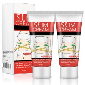 2 Pack Hot Cream, Slimming Fat Burning Cream for Belly, Waist, & Buttocks. That Burns Moisturizing Firming – Goodbye Cellulite Women/Men Weight Loss, 60.0 milliliters