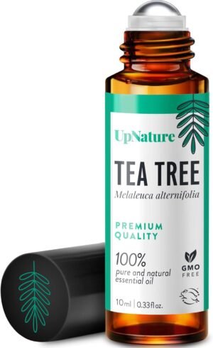 UpNature Tea Tree Essential Oil Roll On – 100% Natural Tea Tree Oil for Skin