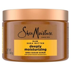 SheaMoisture Shea Sugar Body Scrub For Moisturize And Restore Dry Skin Raw Shea Butter Deeply Moisturizing Body Scrub With 24h Shea Moisture Nutrients 12 oz