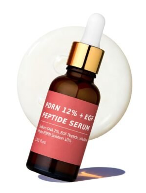 Salmon DNA PDRN 120,000 ppm EGF Peptide Microneedling Serum w/Volufiline, Phyto PDRN 12%, Growth Factor – Anti-Aging Face Serum with Niacinamide, Hyaluronic Acid 1 Fl Oz Korean Skincare
