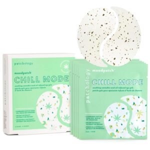 Patchology Chill Mode Under Eye Patches – Soothing, Oil-Infused Gel Eye Masks for Puffy Eyes and Dark Circles Treatment – Ideal for Hydration, Reducing Wrinkles, and Calming Puffiness – 5-Pairs