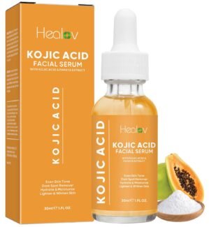 Kojic Acid Serum – Dark Spot Remover for Face & Body – Skin Brightening for Spots, Hyperpigmentation, Discoloration – Facial Oil Reduces Acne, Scars, & Evens Tone – Dark Spot Correcting Glow Serum